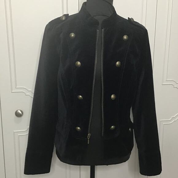 APT 9 Velvet Military Jacket Size 10 - Picture 3 of 3